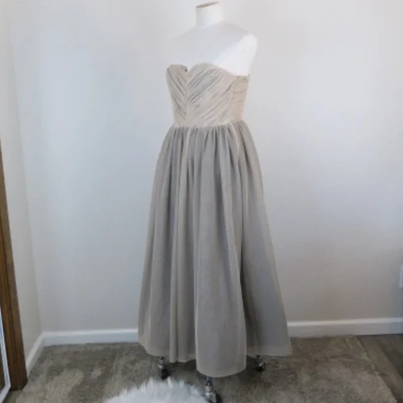 Alice + Olivia Tulle Midi Tulle Gown sz 4 - Picture 3 of 5